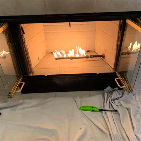 convert wood fireplace to gas logs